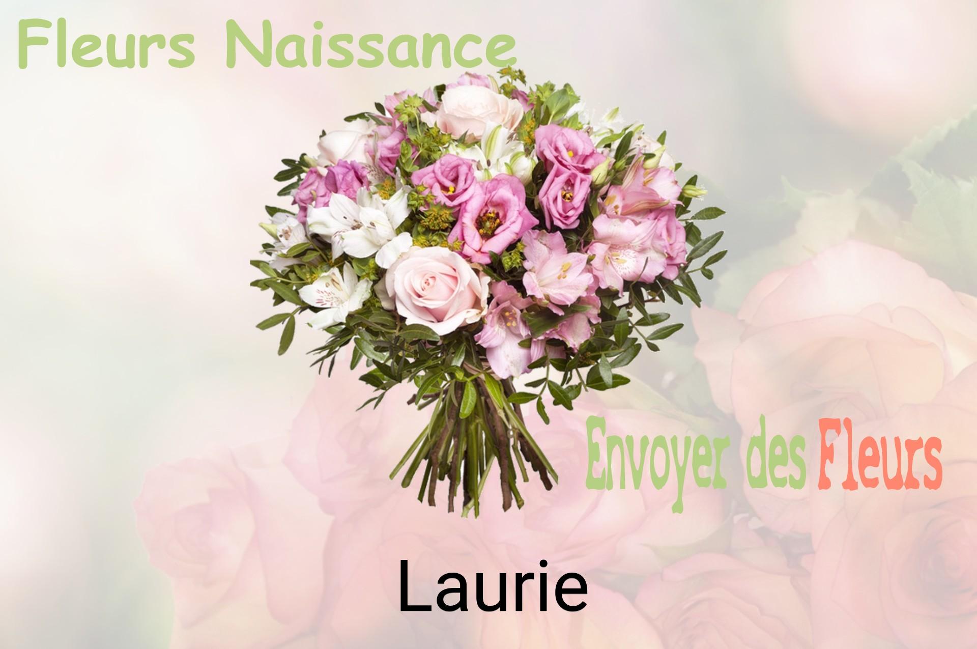 Bouquet de fleurs de naissance livré à Laurie
